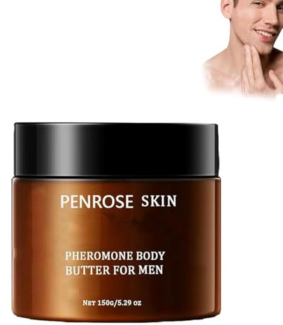 Penrose Hautpheromonkörperbutter für Männer, von Köln angereicherte Feuchtigkeitscreme und Duftbalsam, lang anhaltende Hydratation und attraktive Duft, nicht stick, alkoholfrei (1pc)