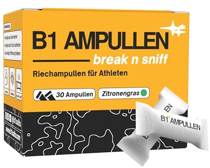 B1 AMPULLEN® Riechstäbchen Riechampullen - Eishockey, Handball, Kraftsport, Gym & Co. - Ammoniakstäbchen