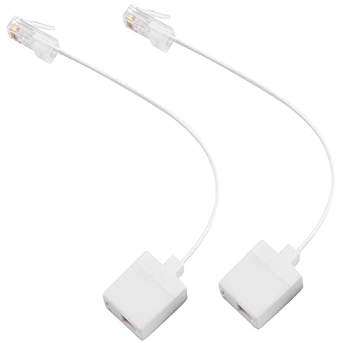 Glayent 2 socket 8P4C / RJ45 male RJ11 6P4C to female M/F Adapter telephone Ethernet