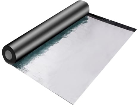 Self-Adhesive Roofing Felt Roll, Waterproof Asphalt Repair Tape, Insulation Roll, Roof Protector Underlayment for Quick and Durable Roof Repairs