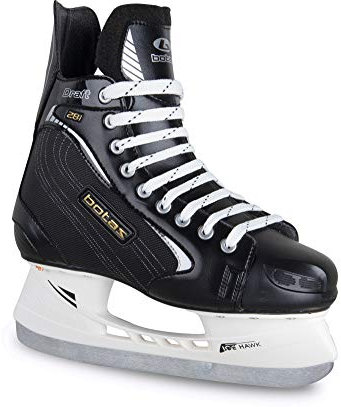 Botas - Draft 281 - Herren Eishockeyschlittschuhe | Made in Europe (Tschechische Republik) | Farbe: Schwarz, Größe 40
