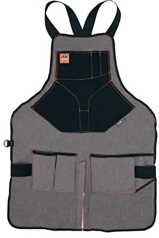 Ergodyne - 13696 Arsenal 5705 Werkzeugschürze in voller Länge, 13 Taschen, grau