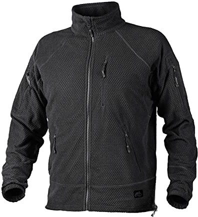 Helikon-Tex Herren Alpha Tactical-Grid Fleece-Jacke Schwarz, L/Regular