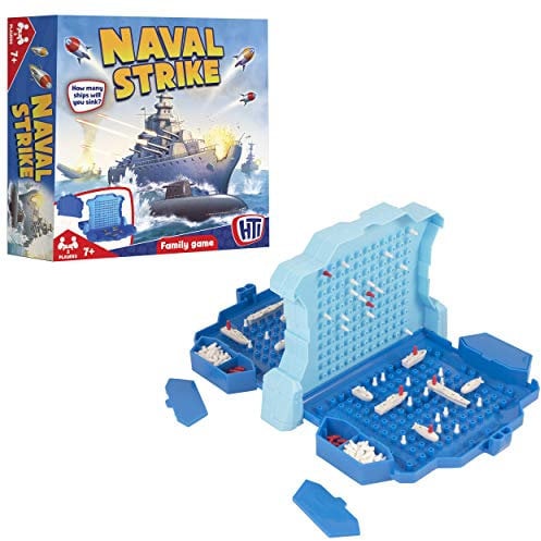 HTI Toys Traditional Games Naval Strike Board Game Fun For All Kids Boys and Girls 1374313 Multicolor