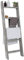 MyGift Wall-Leaning Rustic Gray with White Finish Wood Ladder-Style Blanket Rack
