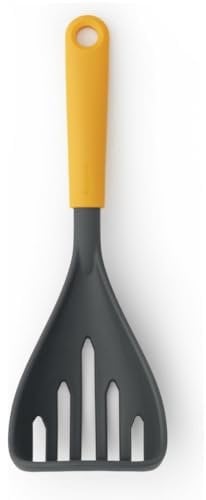 Brabantia Schiacciapatate e Cucchiaio Forato, Plastica/Nylon, Tasty+ Honey Yellow