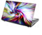 TaylorHe 13-14 inch Laptop Skin Vinyl Decal with Colorful Patterns and Leather Effect Laminate MADE IN England Colourful Swirls
