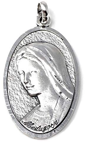 Inmaculada Romero IR Medaille Silber Gesetz 925m Feste Wohnheizung Jungfrau von Medjugorje Königin des Friedens Jesus Barmherzigen