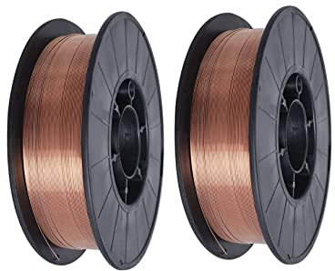 ER70S-6 ER70S6 MIG-Schweißdraht, Baustahl, 0,3 cm, 0,9 cm, 4,4 kg Spule, Does Not Apply, 0.030-(2 spool)