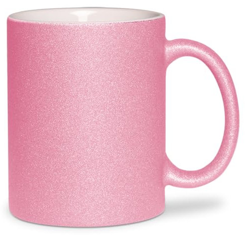 glitzertassen.de® | Tasse mit Glitzer | Glitzertasse in diversen Farben | Geschenkidee | Rosé
