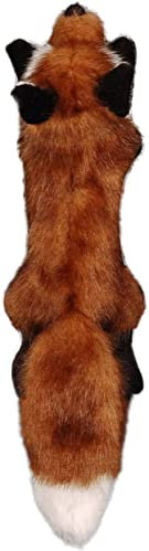 ALL FOR PAWS Interaktives Hundespielzeug Eichhörnchen Plüschtiere, quietschendes Spielzeug für Hunde, Anreicherungsspielzeug, große Größe, langlebiges interaktives Hundekauspielzeug (L (Fox))