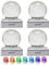Maxxtek® Solar LED Crackle Ball Garden Post Deck Cap Lights Outdoor Fence Lights (Colour Changing, 4 Pack)