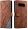 SONWO Cover per Galaxy Note 8, Flip Caso in PU Pelle Case Cover Portafoglio Custodia per Samsung Galaxy Note 8, [Kickstand] [Slot per Schede], Marrone