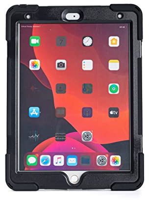 techair Classic Pro - Funda Protectora para Tablet - Resistente - Silicona, policarbonato - Negro - 10,2 Pulgadas - para Apple iPad de 10,2 Pulgadas (7ª generación, 8ª generación, 9ª generación)