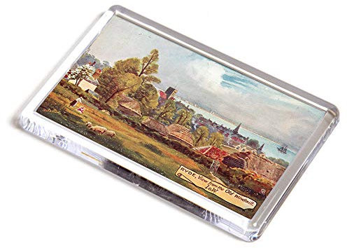 FRIDGE MAGNET - Vintage Isle of Wight - Ryde. View from the Old Windmill