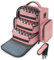 Nail Polish Organizer Holds 72 Bottles (15ml-0.5 fl.oz), Large Nail Polish Carrying Case with 3 Removable Pouches and 4 Zippered Pockets for Manicure Tools, Accessories, Gift for Women, Pink