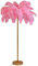 LZH FILTER Lampadaire Palmier, Lampadaires Élégants en Plumes D'autruche Naturelles, Lampe de Chevet de Chambre Princesse Romantique, Décor Éclairage