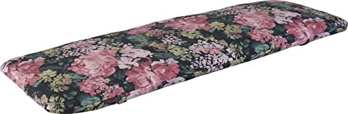 Angerer Freizeitmöbel GmbH Auflage für Gartenmöbel - Bankauflage 200 cm (Schwarz-Bunt geblümt)