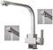 KEOKBON 3 Way Kitchen Mixer Tap with Drinking Filtered Water Outlet, 3 in 1 Drinking Water Tap for Sink,Square Design Triflow Kitchen Tap Solid Brass, 360° Swivel Spout, Brushed Nickel