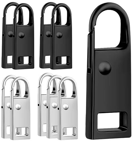 10 Stück Ersatzteile Reißverschluss Zipper,Reißverschluss Reparatur set,für Zipper Koffer Stiefel Jackenrucksäcke Kleidung Schuhe Universal Reissverschluss Zipper