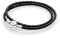 PANDORA Moments doppeltes schwarzes Lederarmband mit Kugelverschluss aus Sterling Silber, Kompatibel Moments, Größe: 47 cm, 590745CBK-D5