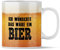 Tasse mit Spruch, Ich wünschte das wäre ein Bier - Vatertagsgeschenke für Papa, Männergeschenk, Biergeschenke für Männer, Vatertag, Freunde und Kollegen, Weiß