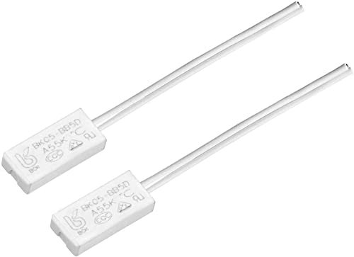 XYWHPGV Interruttore di temperatura normalmente aperto, 55℃ N.O 2A Interruttore termico Termostato Interruttore di controllo della temperatura bimetallico 2 pezzi(ea44e 8fd48 8a3cc 77aff 002b0 23b16