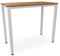 Stehtisch Büro-Besprechungstisch Metallgestell grau, Beine quadratisch, Steh-Arbeitstisch Gesamthöhe 112,5 cm, Pausentisch Empfangstisch hauseigene Fertigung, Workstation (Buche, 120 x 60 cm)
