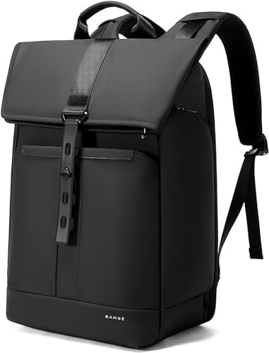 BANGE Roll Top Rucksack Großer Laptop-Rucksack für 15,6 Zoll Laptop Wasserdicht Anti-Diebstahl-Rucksack Reisen Wandern Camping College Schule Arbeit
