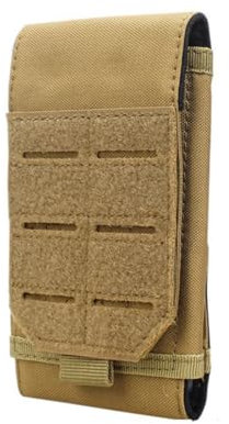 HOUSON Taktische Handytasche, Handy Gürteltasche Holster Molle Handytasche Werkzeuge Tasche Army Mobile Phone Belt Pouch Khaki