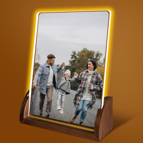 Personalisiertes Panorama-Nachtlicht mit Foto,Nachttischlampe,Personalisiertes Geschenk für Kinder und Erwachsene,Geeignet für Muttertag,Vatertag,Abschlussfeier,Weihnachten,Erntedankfest(Stil 14)