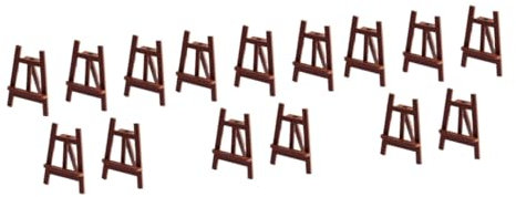 DIYEAH 15pezzi Miniature Wooden Easel Per Decorazione Casa Accessori Per Realistico