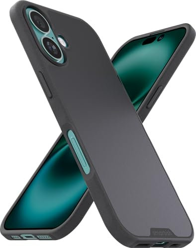 Smartish® Gripmunk - Custodia magnetica compatibile con MagSafe per iPhone 16, leggera e protettiva, cover sottile con grip, fodera in microfibra, per Apple iPhone 16, motivo: Black Tie Affair