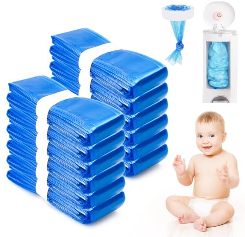 LUOJINYI Poubelle Couche Bebe, 12 Pièces Recharge Poubelle a Couche, Bebe Recharge Sac Poubelle Couche Compatible avec Tommee Tippee, Angelcare, Genie Litter Locker,7 Couches Protectrices