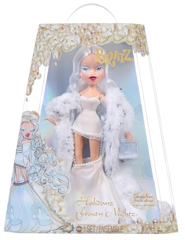 Bratz Holidayz Frosty Nightz - Cloe Collector’s Edition Doll, Comes with Real Fashions and Accessories, White, Blue