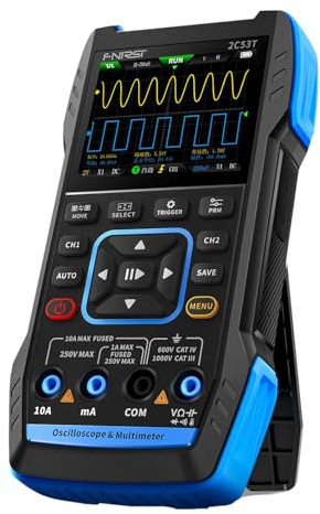 2C53T Upgraded 3-IN-1 Oscilloscope Multimeter Signal Generator