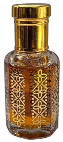 Musk Rose Attar Perfume Oil, Natural Rose Floral Fragrance, Alcohol-Free, with Strawberry and Peach Blossom Notes