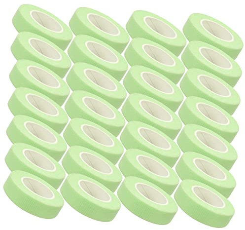 Healeved 30rolls Lash Tape Wide Green Mesh Eyelash Extension Supplies for Makeup Artist Must Haves Roll