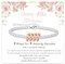 BMMYE 40th Birthday Gifts for Women Rose Gold Bracelet for Women with Birthdays Card 40th Birthday Gifts for Her Female Birthdays Gift