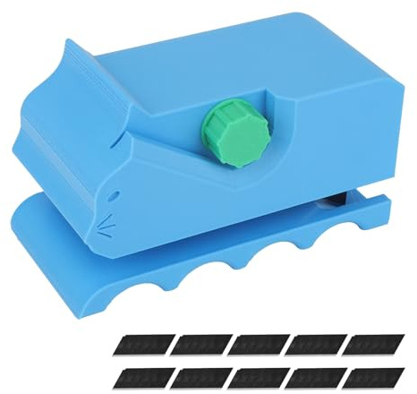 BOXOB Cortador para Rascadores Gatos, Máquina Cortar Cartón con Cuchilla Herramienta Manual con Forma Gatito Impresa en 3D para Amantes Los Gatos
