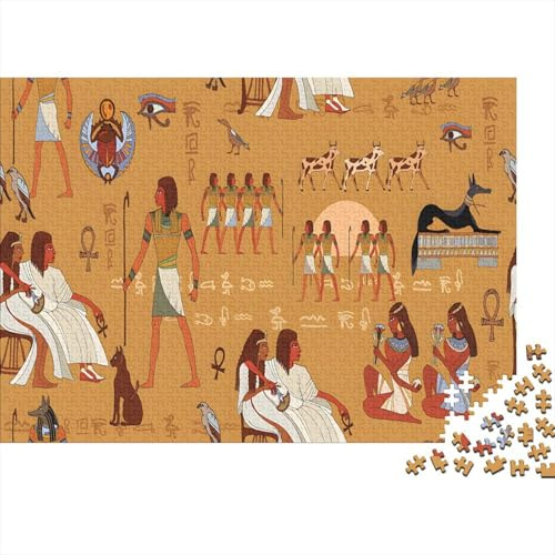 Ancient Egypt Puzzle 300-teilige Schwer Puzzle Spielzeug Lernspiel Impossible Herausforderungsspielzeug Für Erwachsene Und Kinder Ab 12 Jahren 300pcs (40x28cm)
