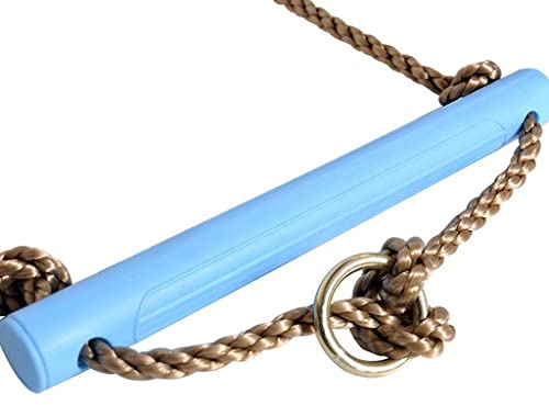 CRDARAAV Kids Indoor and Outdoor Playhouse 6 Rungs Rope Climbing Ladder Toy Blue