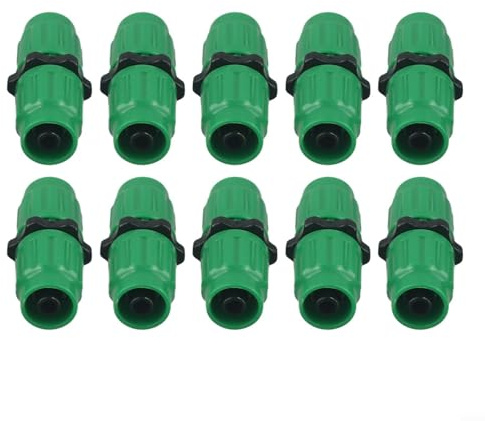 Erweiterbares Gartenschlauch-Reparatur-Set für schnelle Befestigung, 5/8 und 3/4 Schlauchanschlüsse, kompatibel mit 25 bis 30,5 m erweiterbaren Schläuchen, Kunststoffkomponenten (10 Stück)