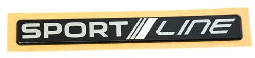 Skoda 5LJ853675A7IL Schriftzug Sportline Emblem Logo Buchstaben Aufkleber, schwarz