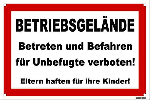kleberio® Panneau suspectez 30/45/60 cm – Terrain d'Usine Entrer et befahren pour Interdit d'alerte. – Chantier Pancarte Plaque Composites en Aluminium Solide