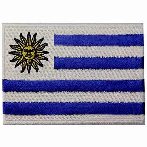 Bandera de Uruguay Uruguayo Emblema nacional Parche Bordado de Aplicación con Plancha
