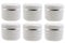 50ml White Silver Edge Empty Refillable Cosmetic Plastic Jars with Dome Lid Make Up Face Cream Lip Balm Lotion Storage Container Travel Case Bottle Pot Pack of 6 (50ml/1.67oz)