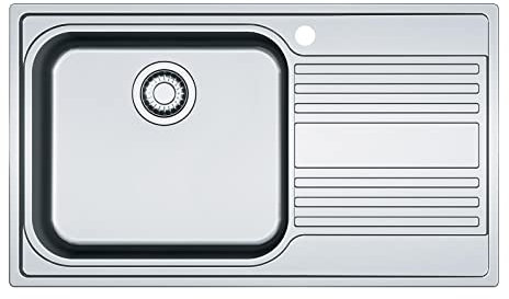Franke RPX 611 – 86 – évier (évier encastre rectangulaire, Acier inoxydable, Acier inoxydable, 1 bacs, rectangulaire)
