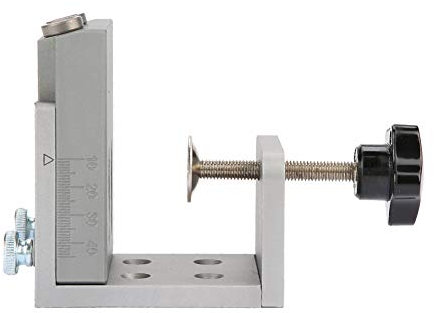 Wood Hole Template,Woodworking Pocket Hole Jig Kit,15 Degrees, Applicable Plate Thickness 12-45mm,Fast and Firm Hold,Precision Positioning,for Woodworking Step Drill Bit Set 4 * 9 * 170mm