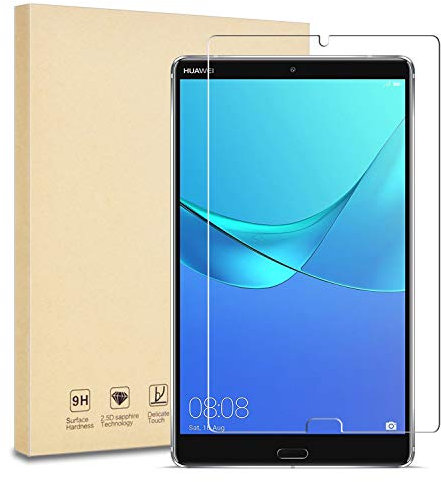 MOBILE STUFF Compatible con Huawei MediaPad M5 8 (pantalla de 8.4 pulgadas) Protector de pantalla de vidrio templado con dureza 9H 2.5D borde redondo (MediaPad M5 8.4 pulgadas)